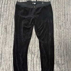 Juicy Couture Black Velour Pants